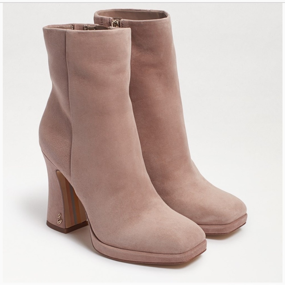 Sam Edelman Jaye retro ankle boot suede leather sz 9